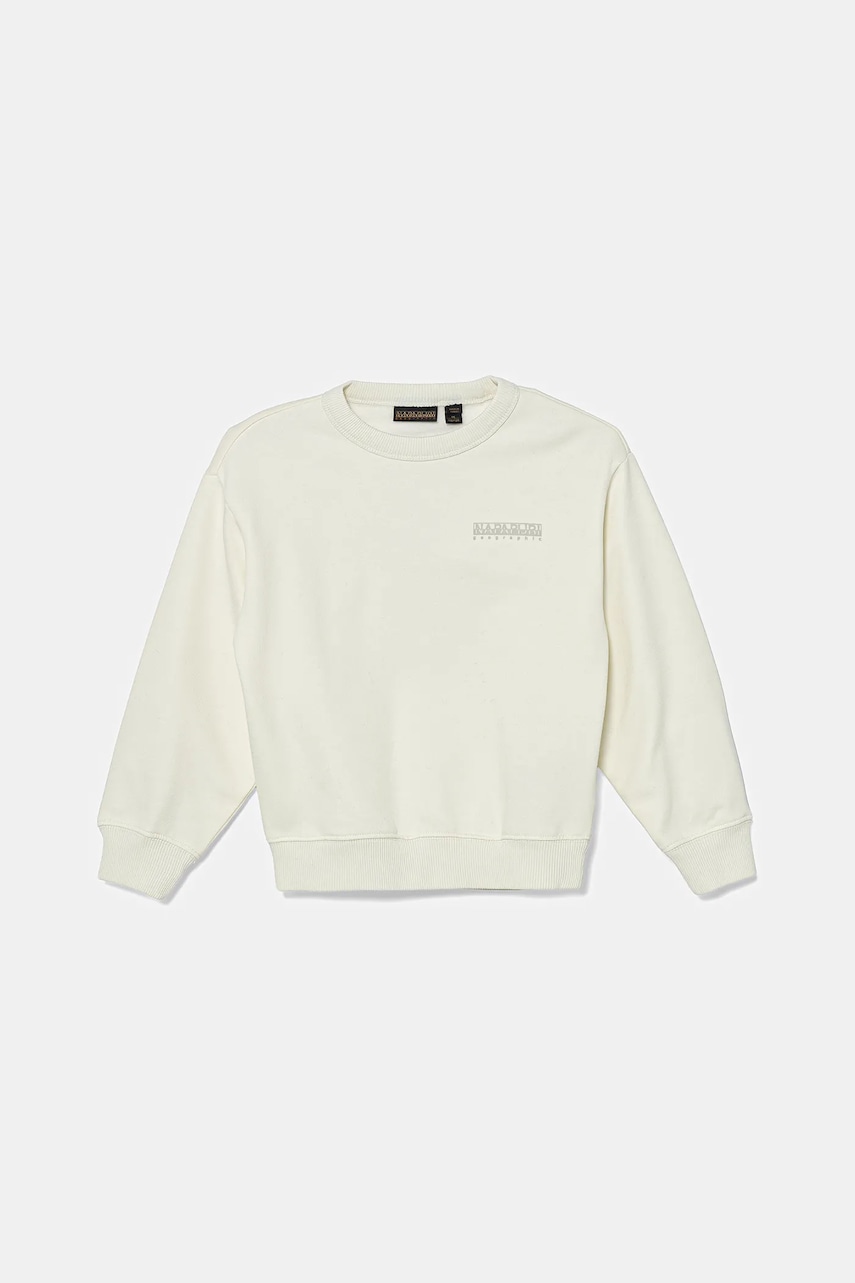 Napapijri bluză copii B-AHR culoarea alb, cu imprimeu, NP0A891B2061