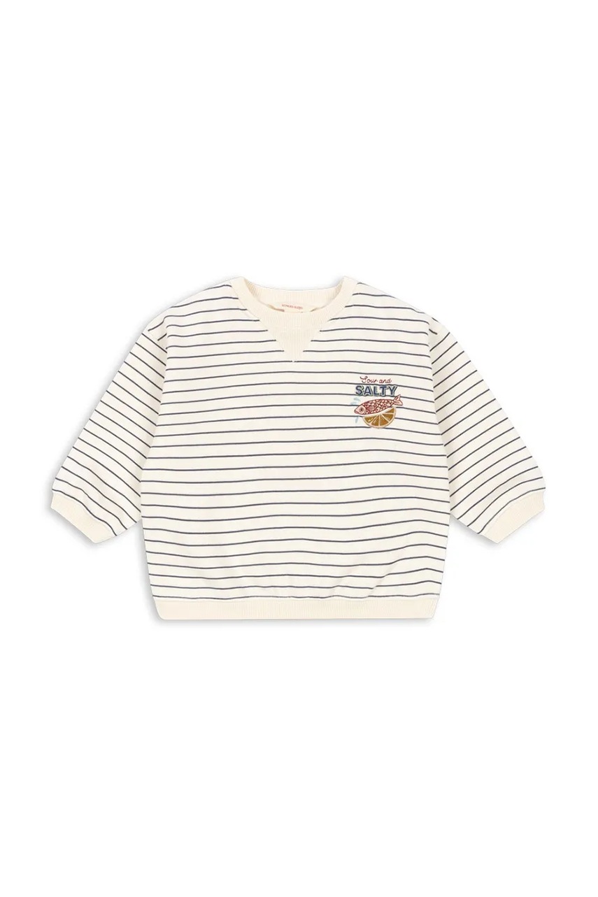 Детская кофта Konges Sløjd AMIO SWEAT SHIRT OCS цвет бежевый узор KS103671