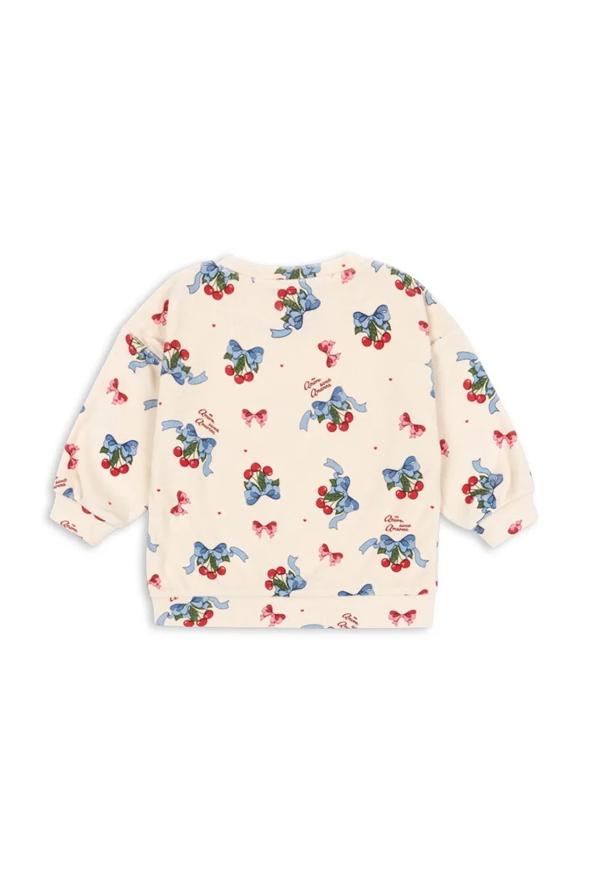 Детская кофта с хлопком Konges Sløjd ITTY SWEAT SHIRT GOTS цвет бежевый узор KS103831 Детская кофта с хлопком Konges Sløjd ITTY SWEAT SHIRT GOTS цвет бежевый узор KS103831