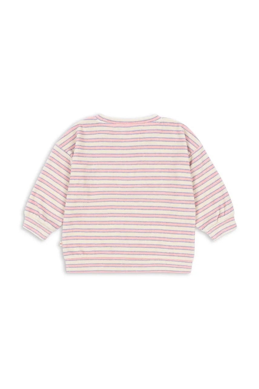 Детская кофта с хлопком Konges Sløjd ITTY SWEAT SHIRT GOTS цвет розовый узор KS103831