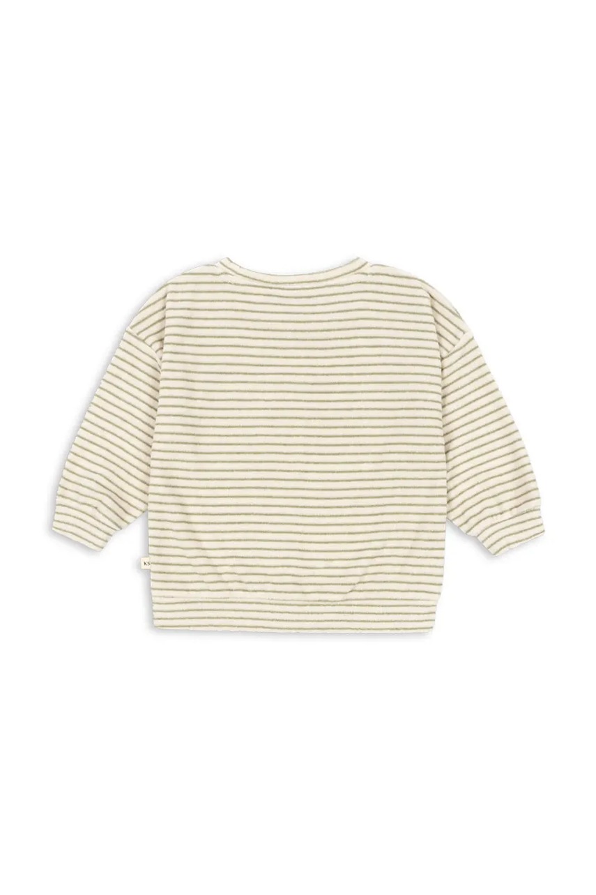 Детская кофта с хлопком Konges Sløjd ITTY SWEAT SHIRT GOTS цвет жёлтый узор KS103831 Детская кофта с хлопком Konges Sløjd ITTY SWEAT SHIRT GOTS цвет жёлтый узор KS103831