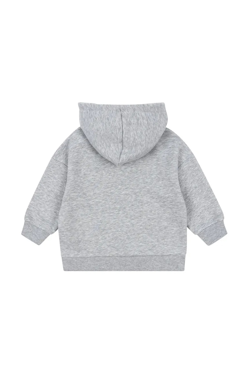 Детская кофта Konges Sløjd LOU SWEAT HOOD OCS цвет серый с капюшоном с аппликацией KS103866 Детская кофта Konges Sløjd LOU SWEAT HOOD OCS цвет серый с капюшоном с аппликацией KS103866