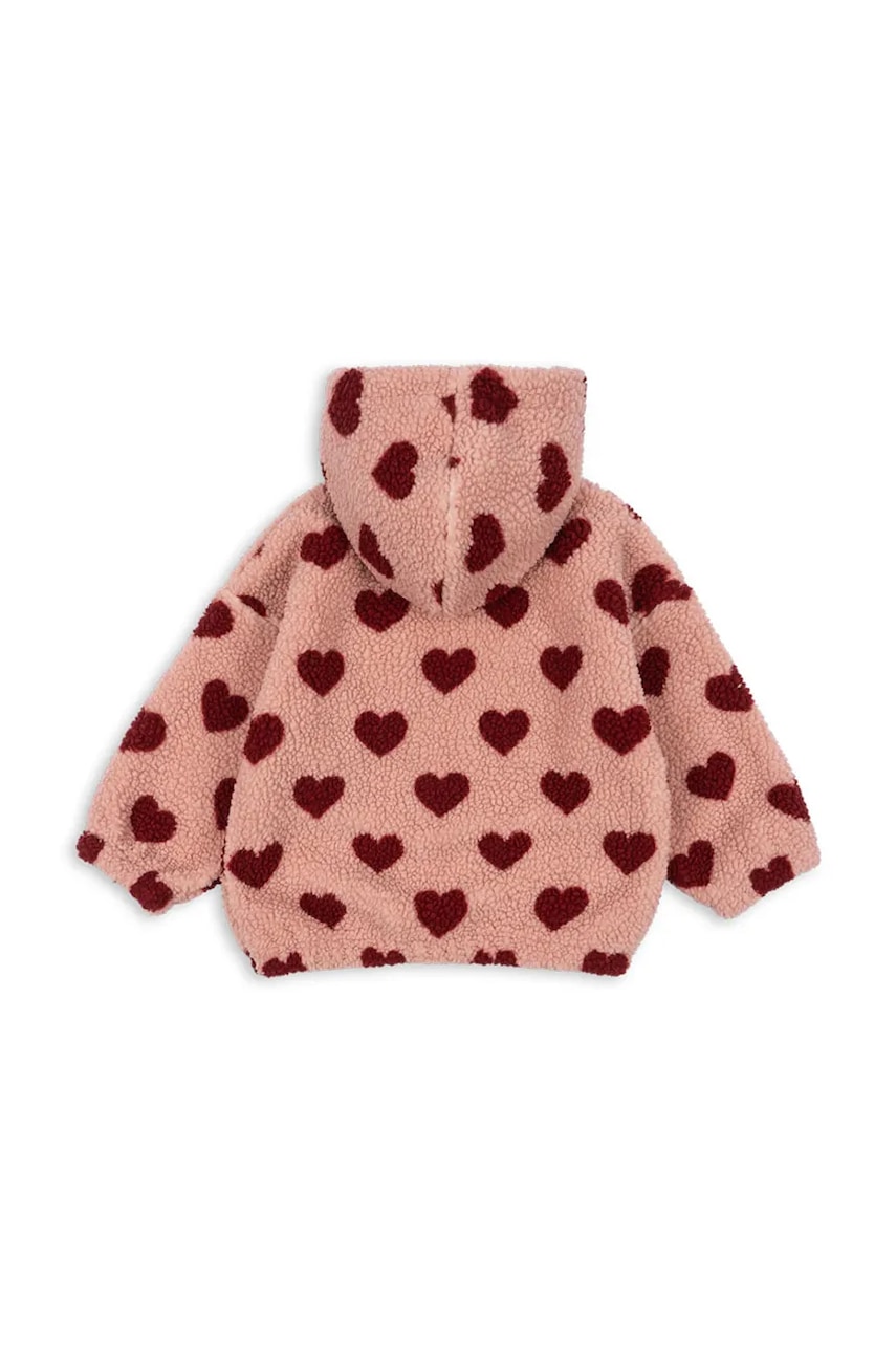 Детская куртка Konges Sløjd JODY TEDDY HOODIE GRS цвет розовый узор KS104068 Детская куртка Konges Sløjd JODY TEDDY HOODIE GRS цвет розовый узор KS104068