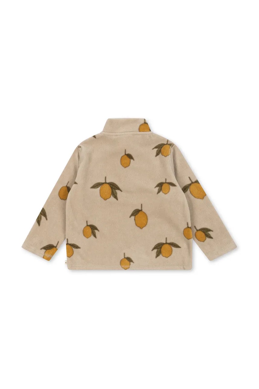 Детская кофта Konges Sløjd TAVI FLEECE SWEATSHIRT GRS цвет бежевый узор KS101301