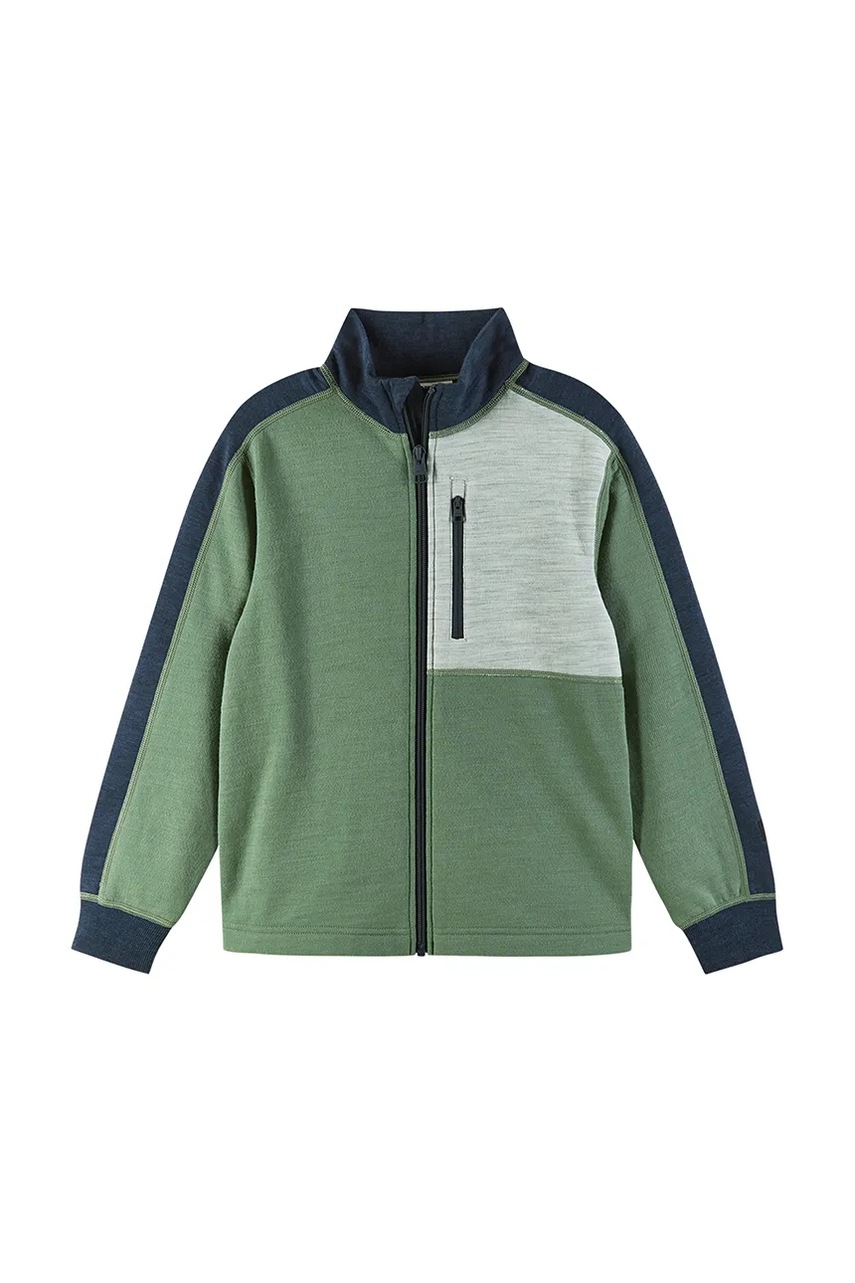 Детская кофта Reima Merin цвет зелёный однотонная 5200388B в Сумах Детская кофта Reima Merin цвет зелёный однотонная 5200388B в Сумах