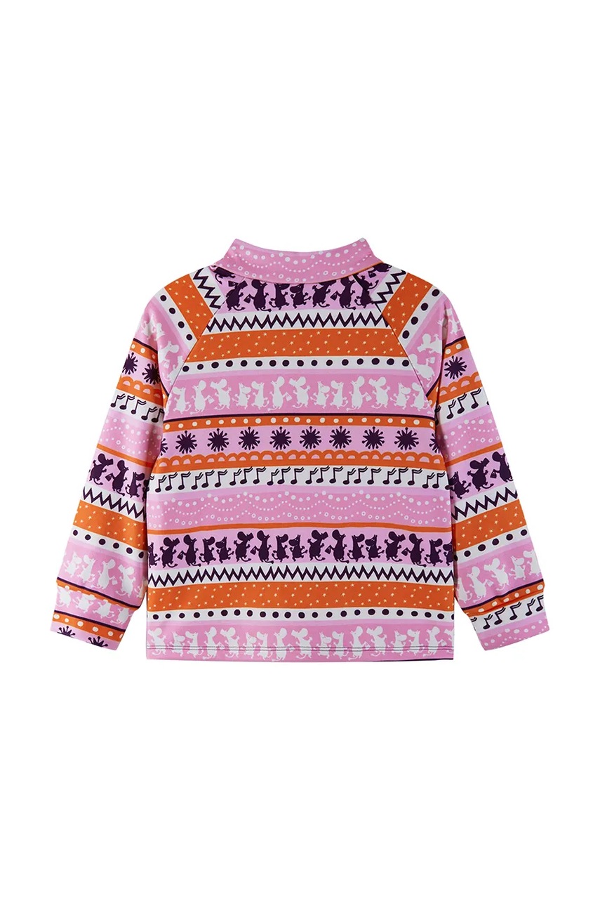 Детская кофта Reima Moomin Tarpeen цвет розовый узор 5200458A Детская кофта Reima Moomin Tarpeen цвет розовый узор 5200458A
