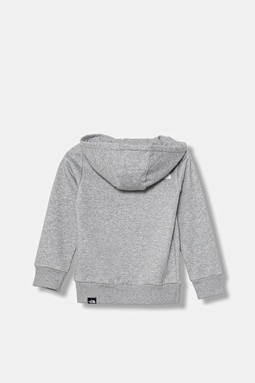 Детская кофта The North Face TEEN SIMPLE DOME HOODIE цвет серый с капюшоном меланж NF0A8AXVDYX1