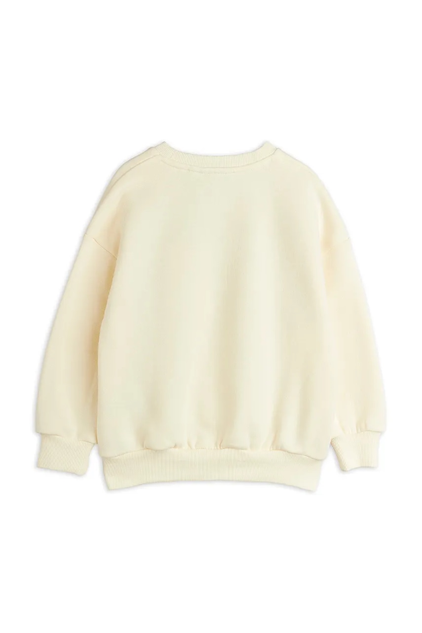 Детская хлопковая кофта Mini Rodini Panda & cat цвет бежевый с принтом 25720136 Детская хлопковая кофта Mini Rodini Panda & cat цвет бежевый с принтом 25720136