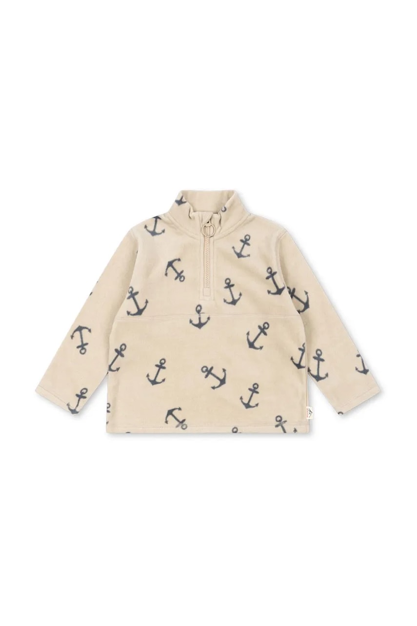 Детская кофта Konges Sløjd TAVI FLEECE SWEATSHIRT GRS цвет бежевый KS103542 Детская кофта Konges Sløjd TAVI FLEECE SWEATSHIRT GRS цвет бежевый KS103542