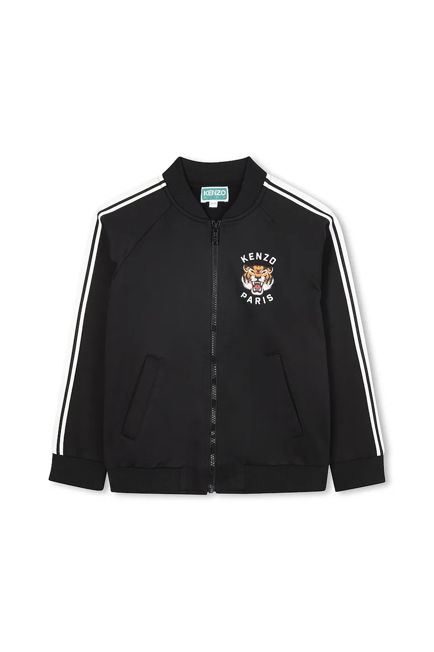 Kenzo Kids bluză copii culoarea negru, cu imprimeu, K61469