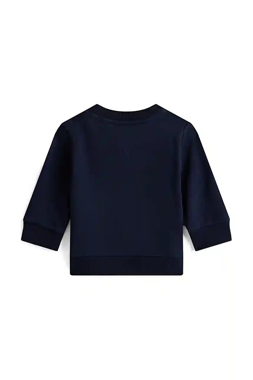 Кофта для младенцев с хлопком Tommy Hilfiger цвет синий с принтом KN0KN02070