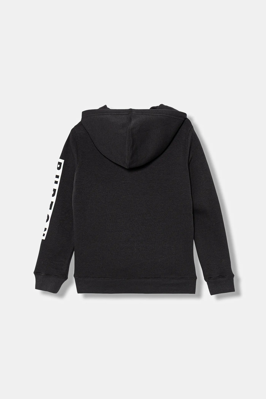 Детская кофта Burton ELITE цвет чёрный с капюшоном с принтом 148971