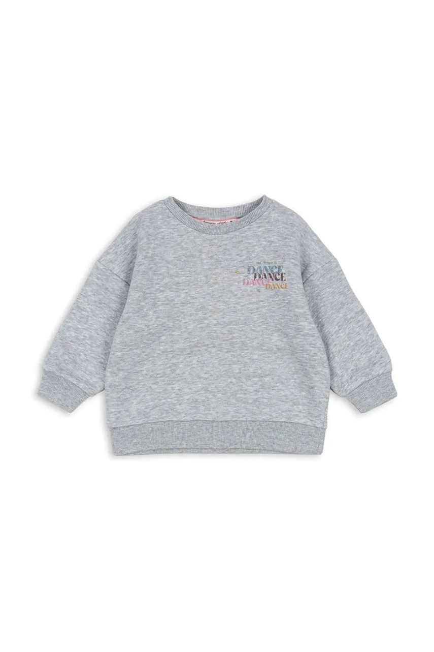 Дитяча кофта Konges Sløjd LOU SWEAT SHIRT OCS колір сірий з принтом KS104346 Дитяча кофта Konges Sløjd LOU SWEAT SHIRT OCS колір сірий з принтом KS104346