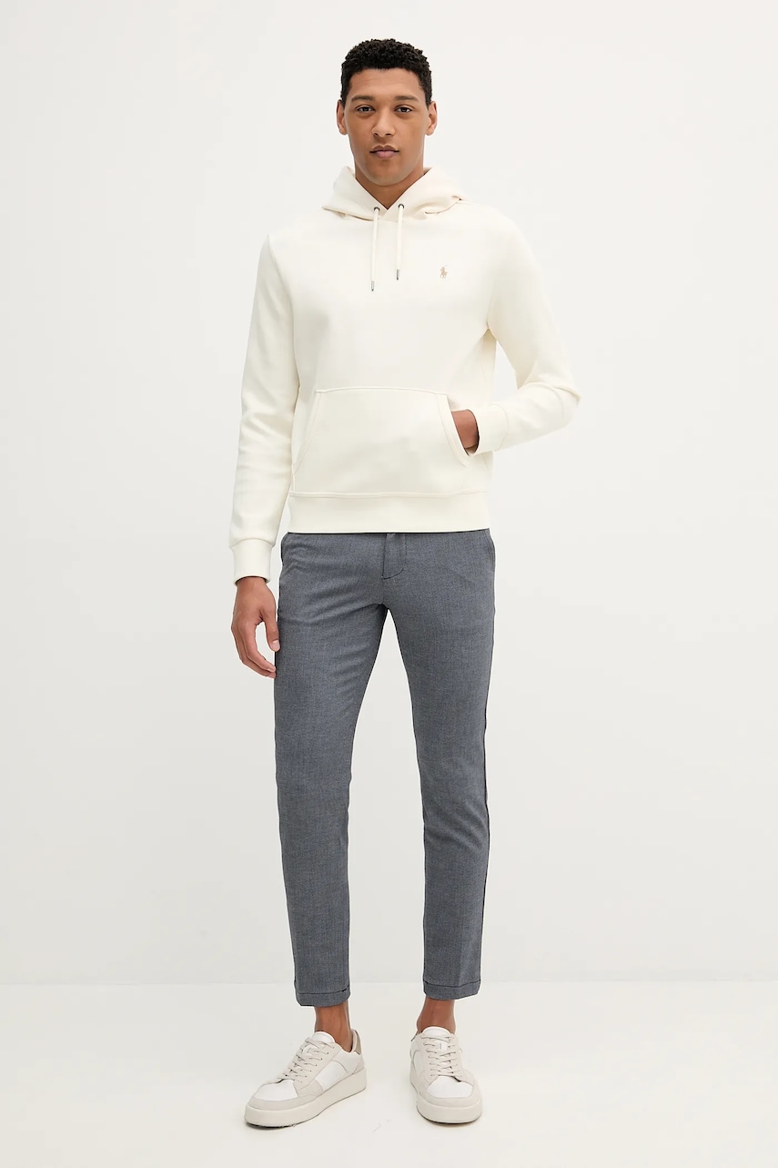 Кофта Polo Ralph Lauren цвет бежевый с капюшоном однотонная 710907092 Кофта Polo Ralph Lauren цвет бежевый с капюшоном однотонная 710907092