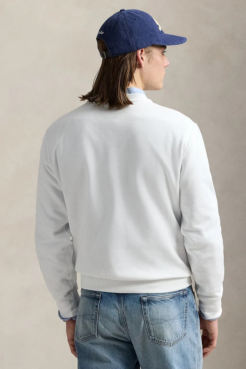 Кофта Polo Ralph Lauren Lscnm4 Long Sleeve цвет белый с принтом 710973161