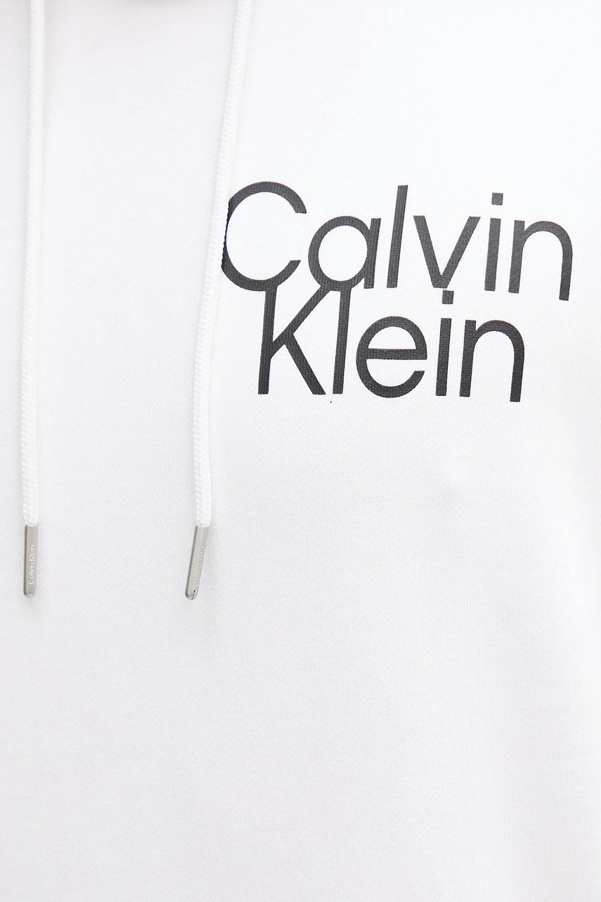 Μπλούζα Calvin Klein χρώμα: άσπρο, με κουκούλα, LV04RC288G φωτογραφία