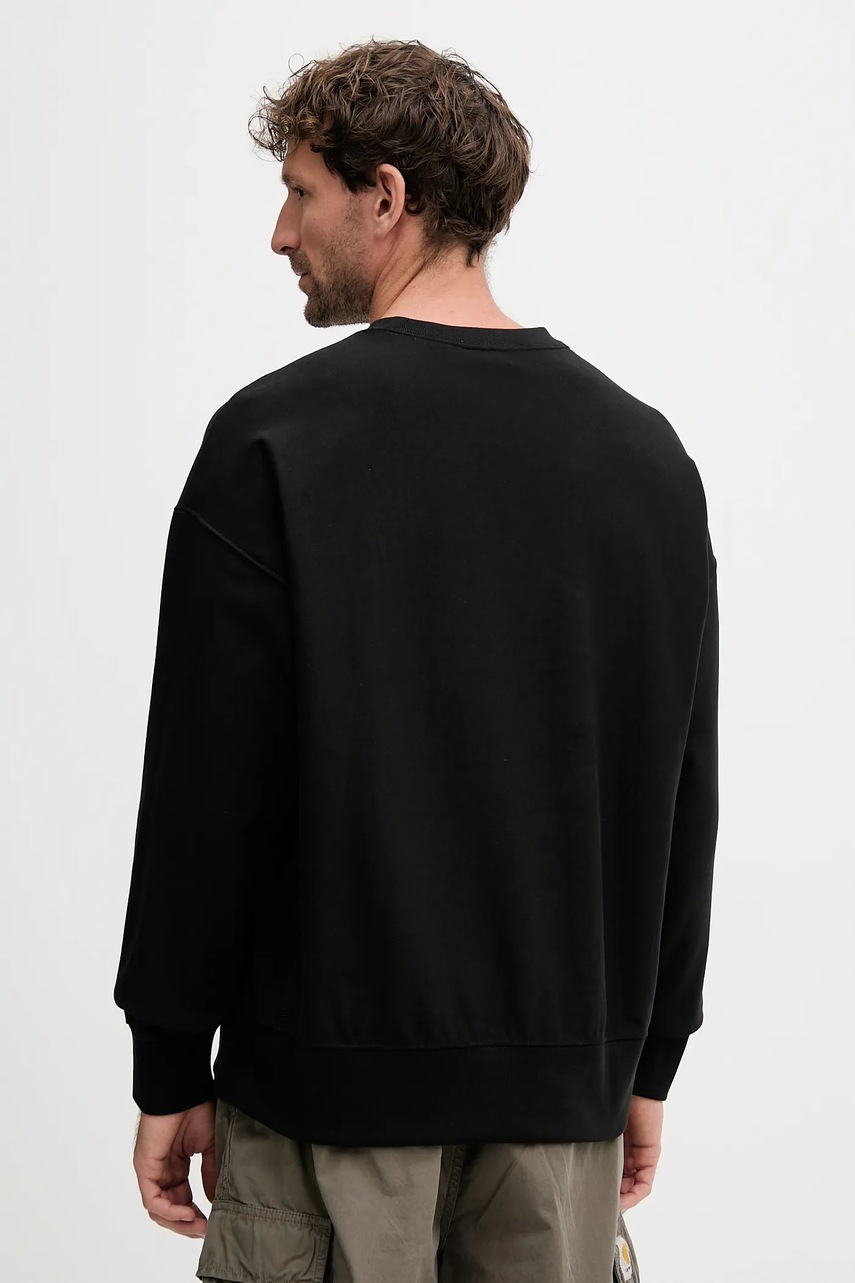 Кофта Calvin Klein Jeans цвет чёрный однотонная LV04RC277G