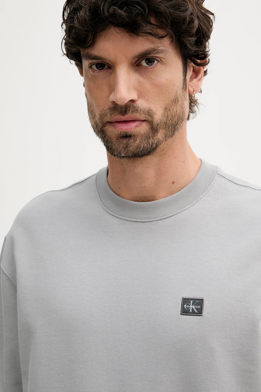 Μπλούζα Calvin Klein Jeans χρώμα: γκρι, LV04RC273G φωτογραφία