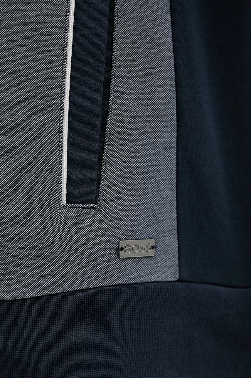 Φούτερ lounge BOSS χρώμα: μαύρο, 50545567 φωτογραφία