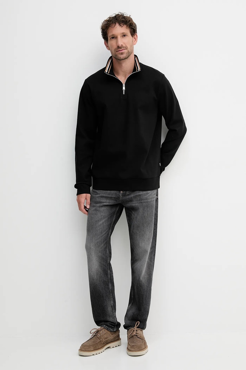 Кофта BOSS цвет чёрный однотонная 50543887