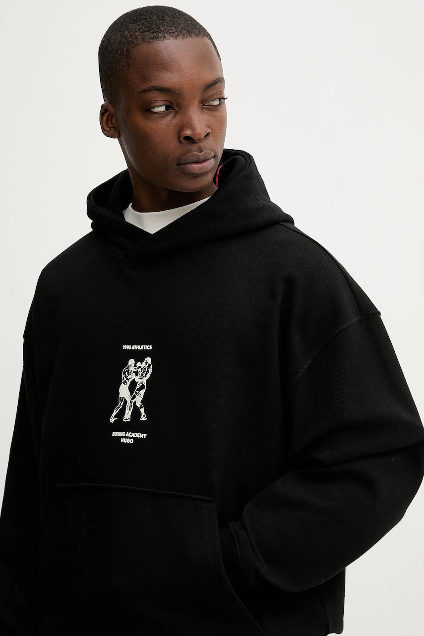 Bavlněná mikina HUGO Duwrestie