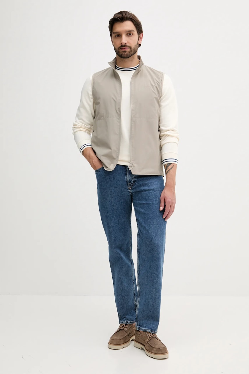 Хлопковая кофта Barbour ROSFORD цвет бежевый однотонная MOL0700 Хлопковая кофта Barbour ROSFORD цвет бежевый однотонная MOL0700
