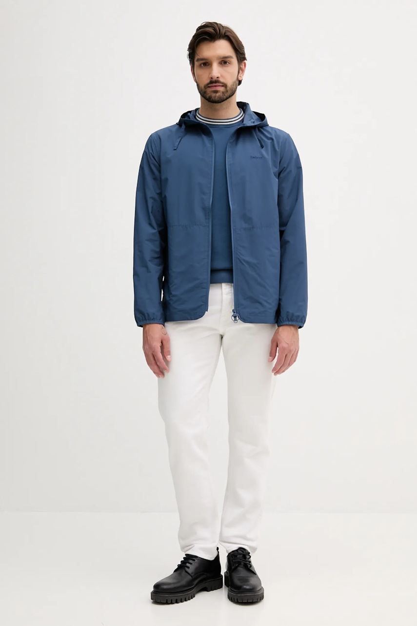 Хлопковая кофта Barbour ROSFORD цвет синий однотонная MOL0700