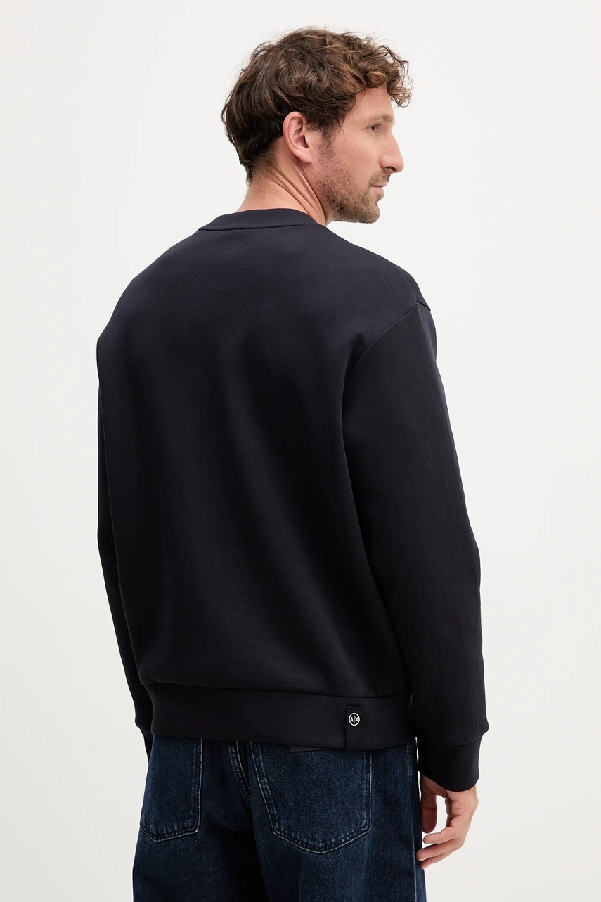 Кофта Armani Exchange цвет синий с принтом XM000982 AF10818