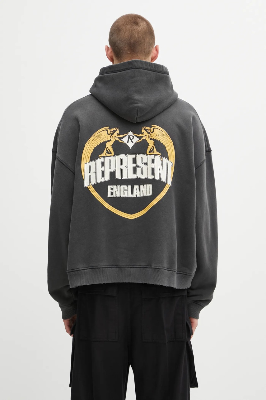 Represent bluza z kapturem bawełniana męska