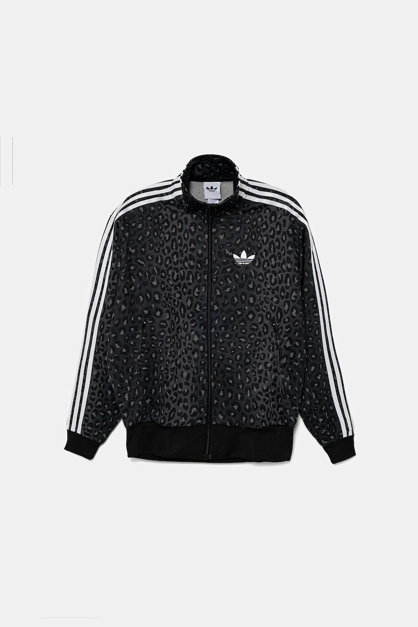 adidas Originals bluză Firebird culoarea negru, cu imprimeu, JV7579