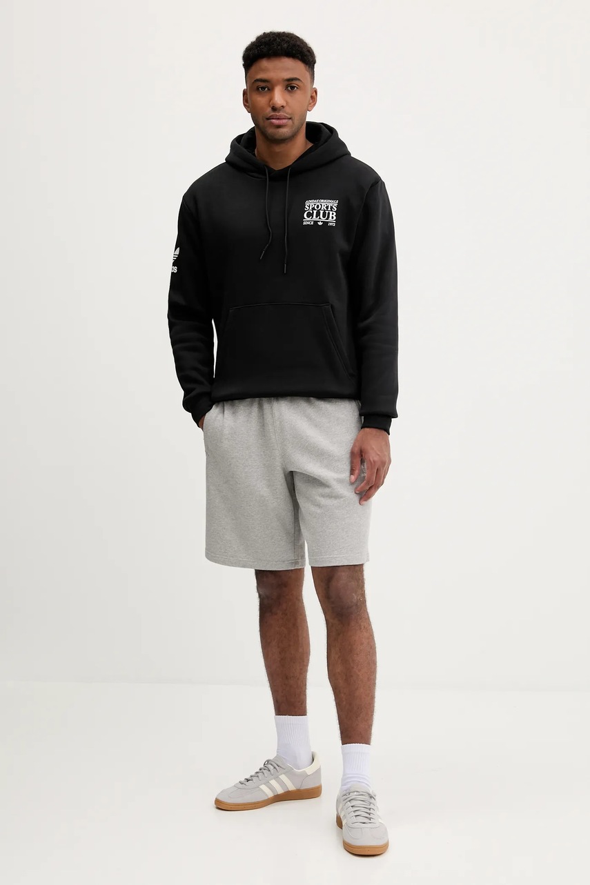 Кофта adidas Originals Graphic Hoodie цвет чёрный с капюшоном с принтом JX3058