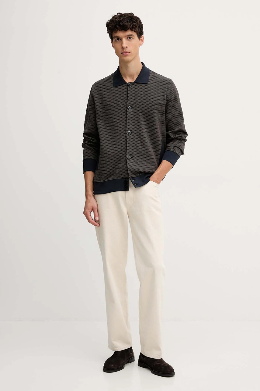 Кофта PS Paul Smith цвет синий узор M2R-218Z-T22458