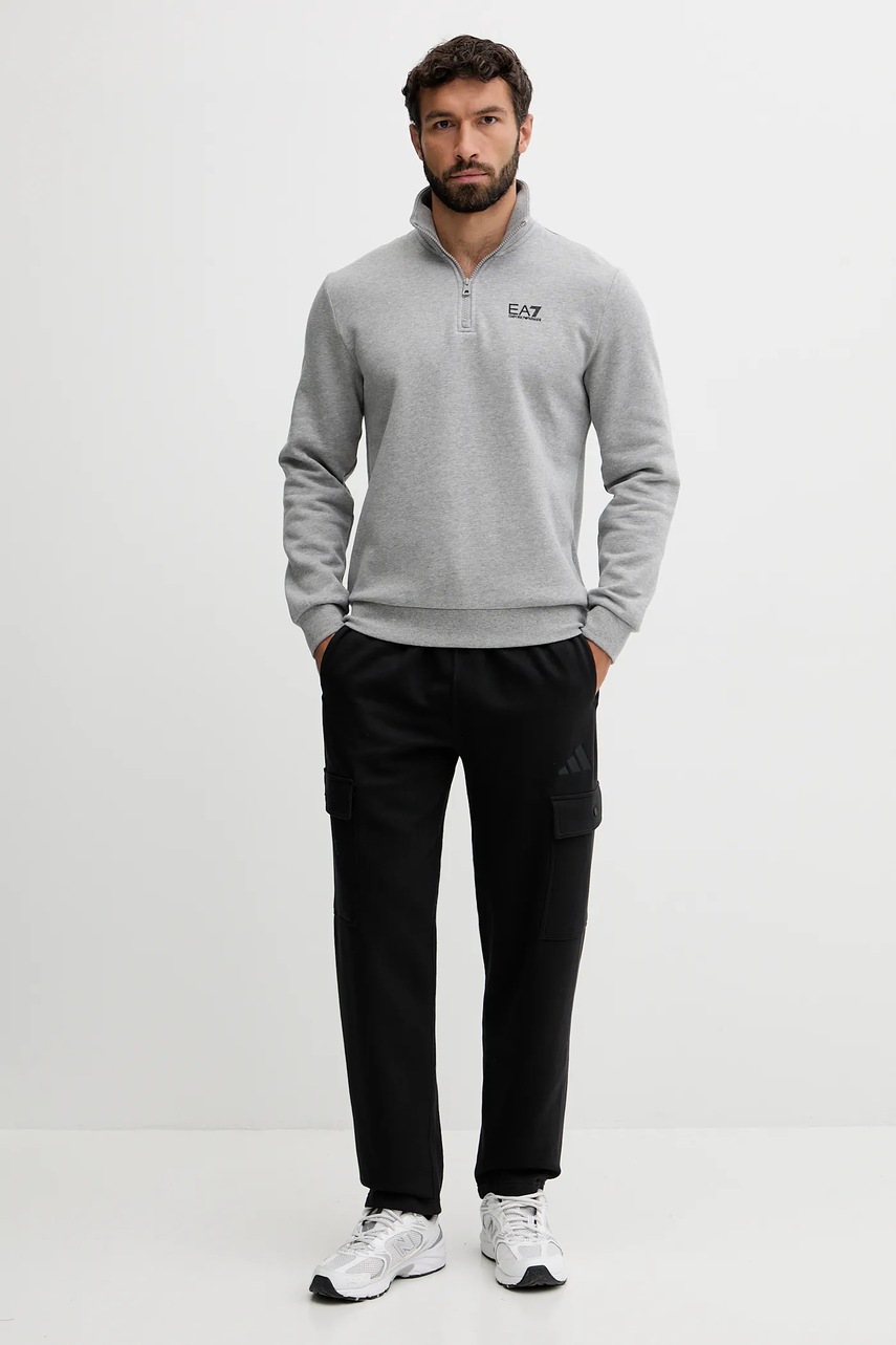 Кофта EA7 Emporio Armani цвет серый с принтом PJVTZ.8NPM35