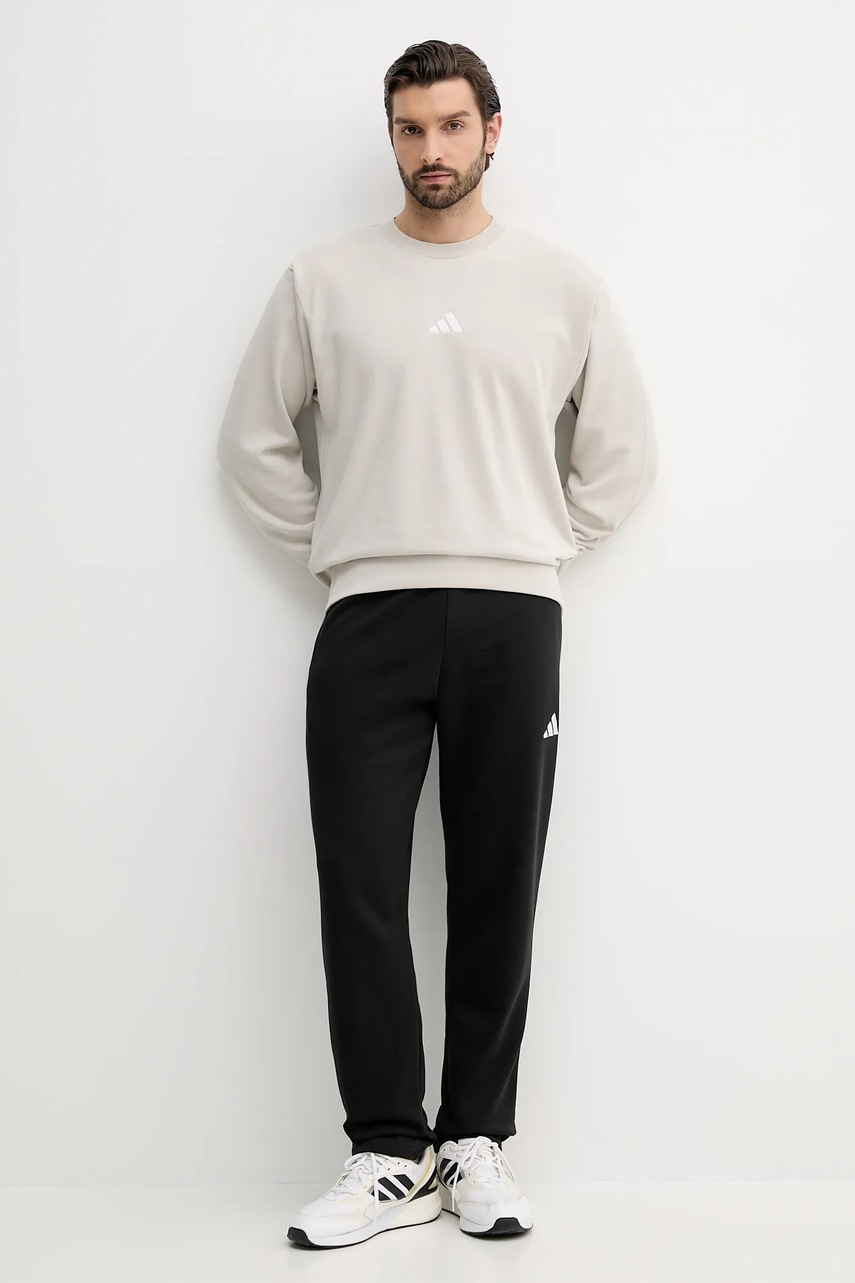 Кофта adidas Feelcozy цвет бежевый однотонная IN6087