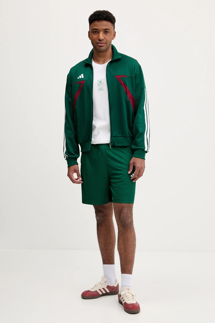 Кофта adidas Tiro цвет зелёный узор JN2580