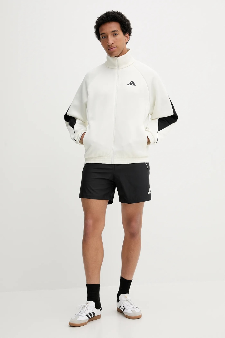 Кофта adidas Stadium цвет бежевый узор JX5618 Кофта adidas Stadium цвет бежевый узор JX5618