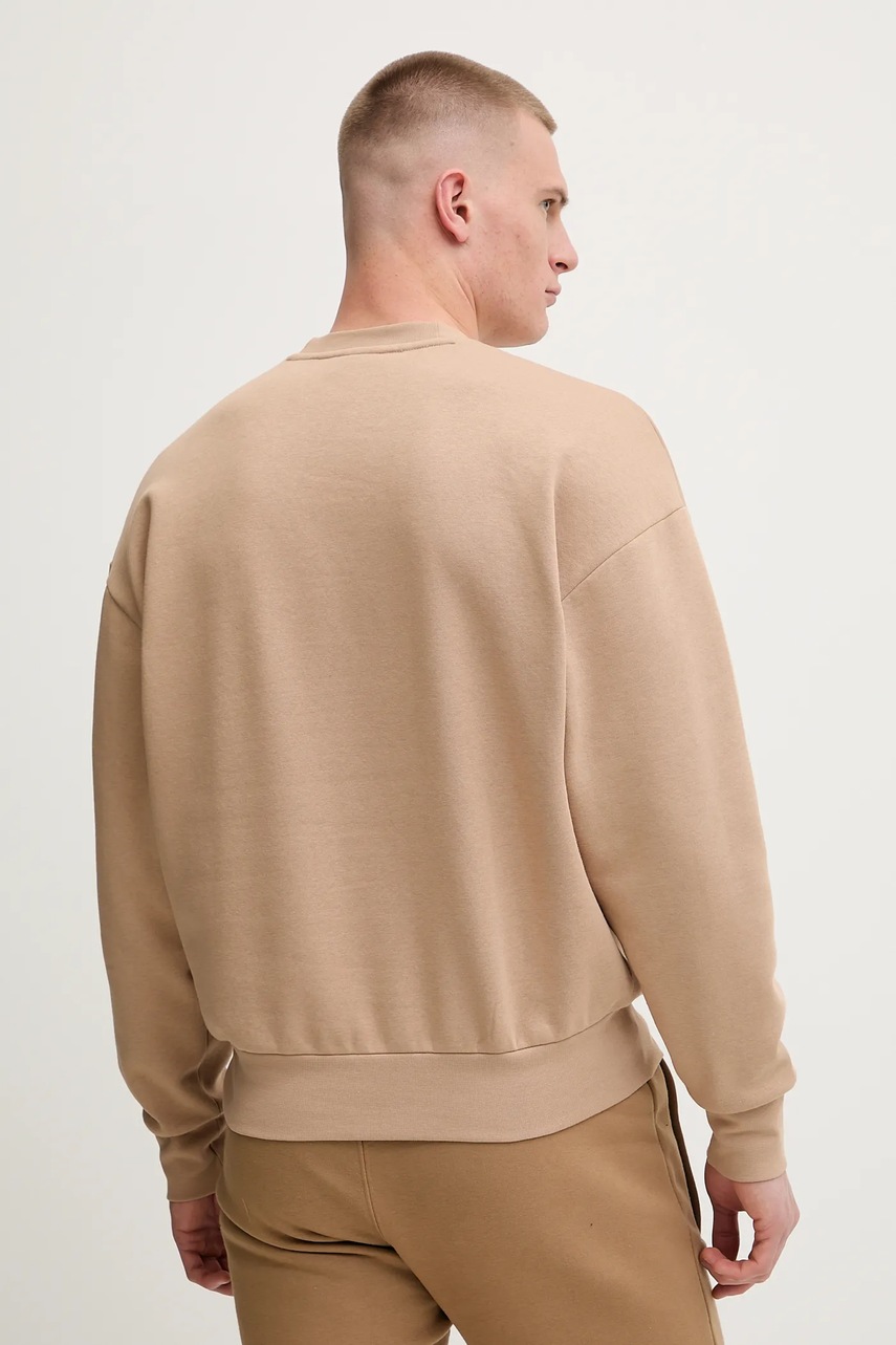 Кофта adidas Essentials цвет бежевый однотонная JX5668 Кофта adidas Essentials цвет бежевый однотонная JX5668
