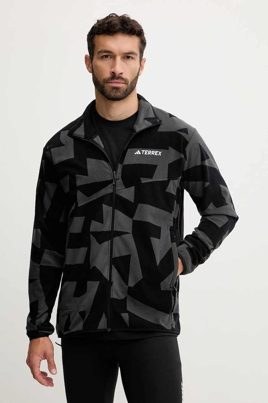adidas TERREX hanorac Multi culoarea negru, cu imprimeu, JY4814