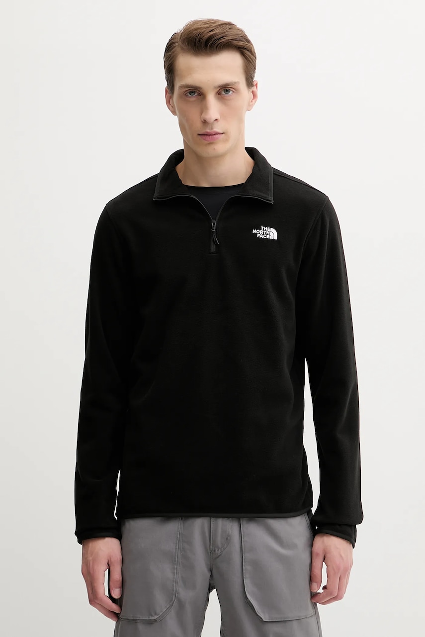 The North Face bluză culoarea negru, neted, NF0A8D0QJK31