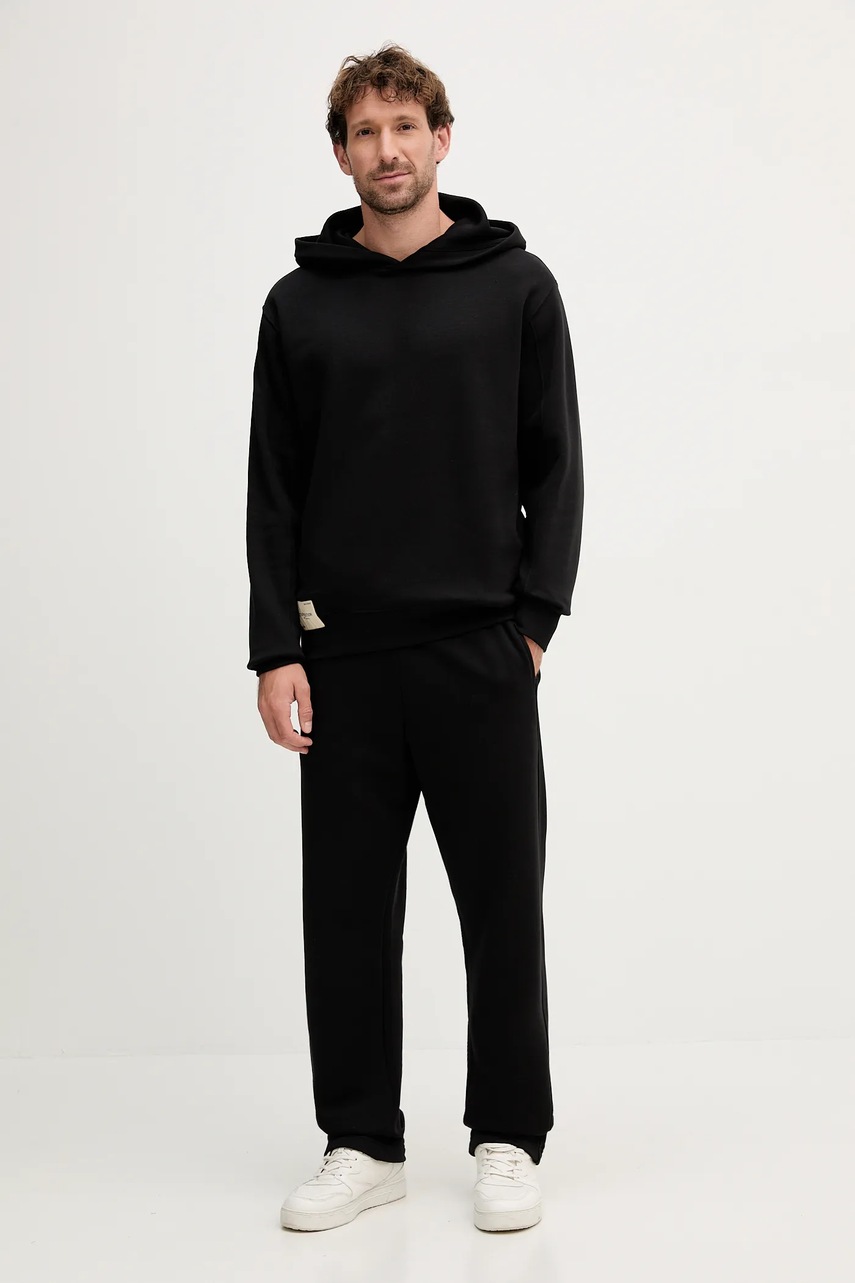 Кофта Alpha Industries цвет чёрный с капюшоном однотонная 156335.03