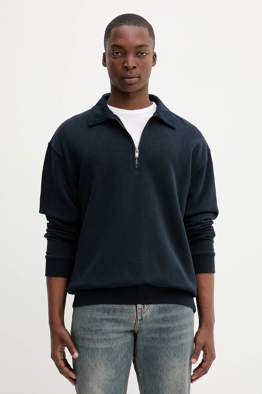 Βαμβακερή μπλούζα ZADIG&VOLTAIRE χρώμα: ναυτικό μπλε, JMSS01313 φωτογραφία