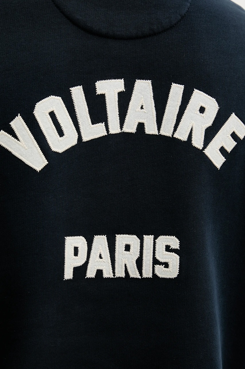 Βαμβακερή μπλούζα ZADIG&VOLTAIRE χρώμα: ναυτικό μπλε, JMSS01313 φωτογραφία