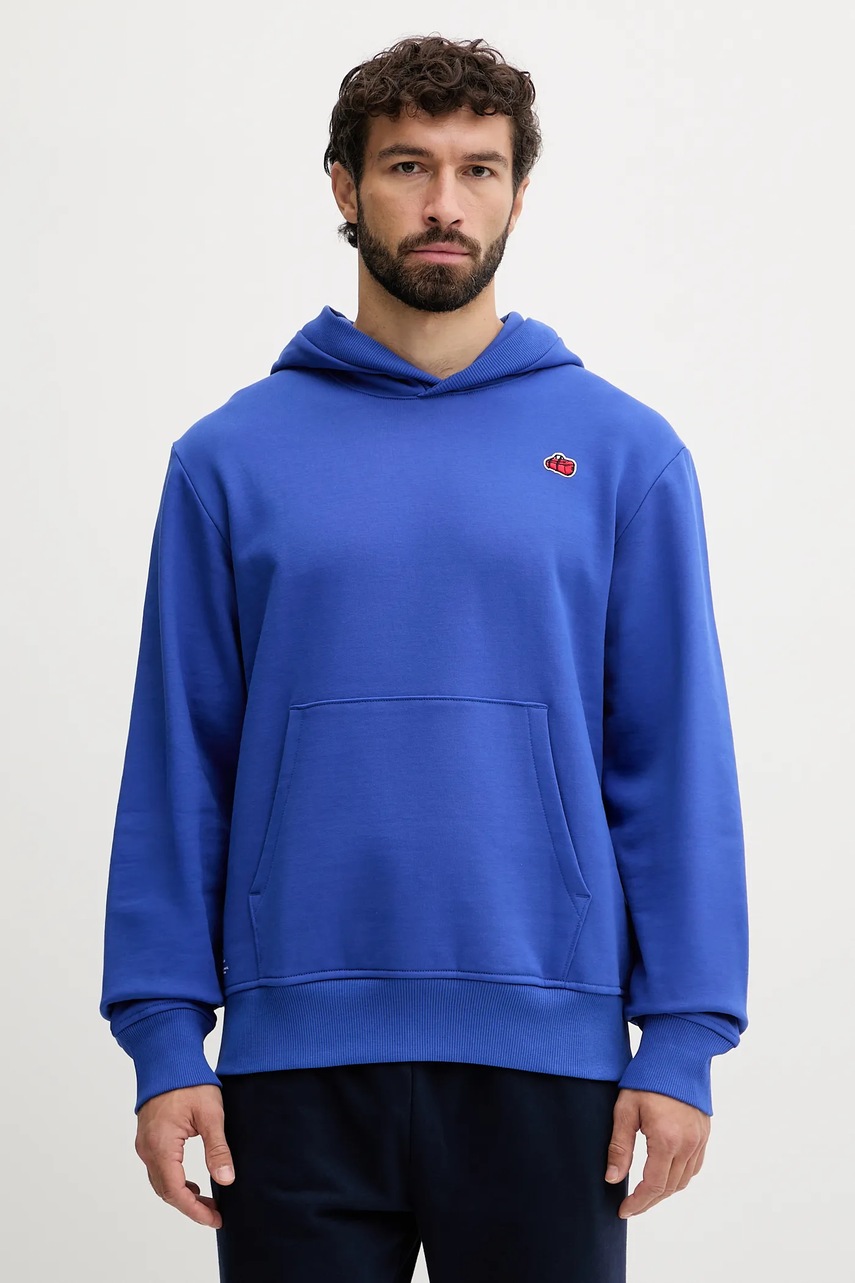 The North Face hanorac de bumbac Icon Relaxed cu glugă, cu imprimeu, NF0A8EU8CZ61