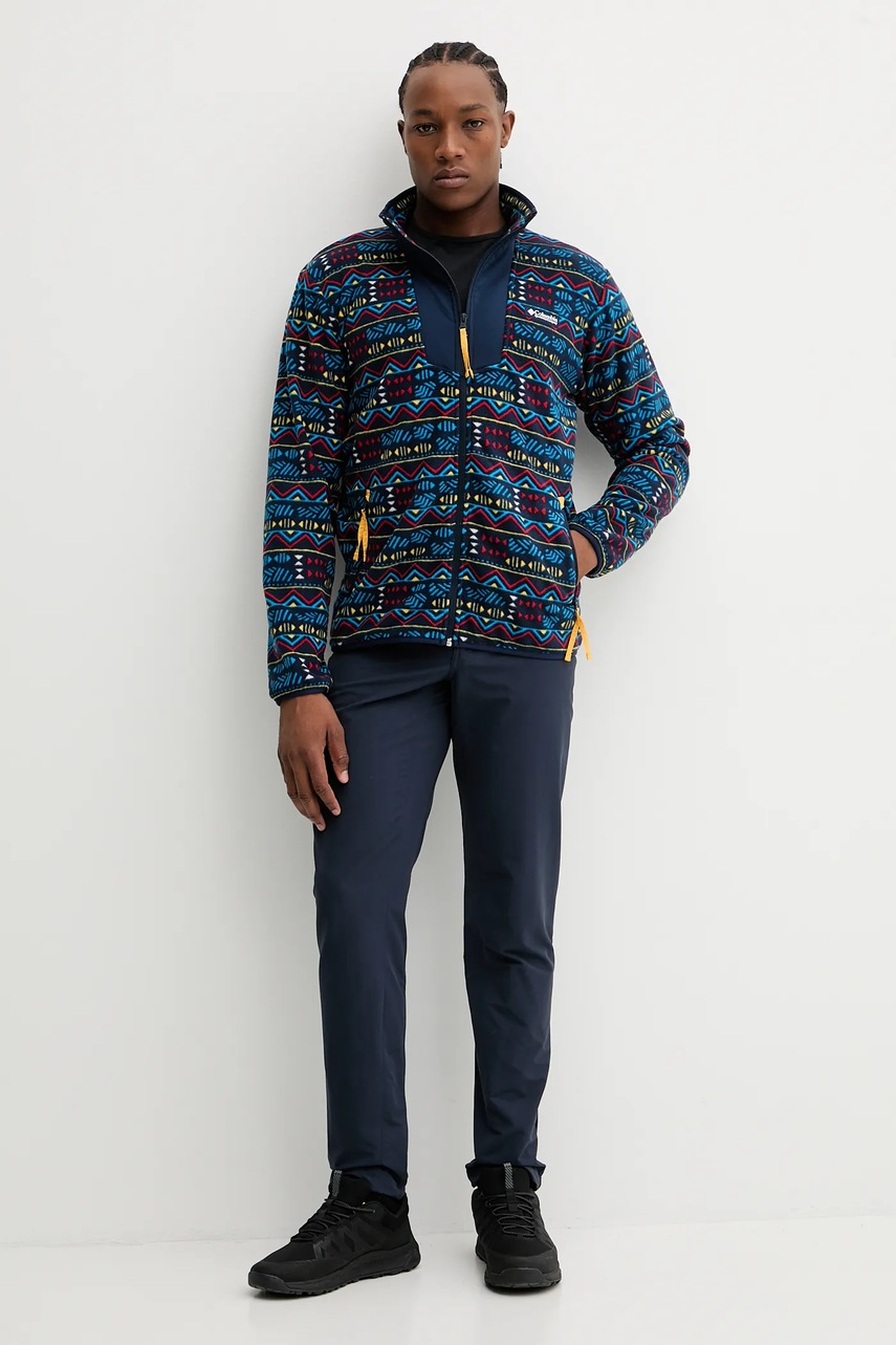 Кофта outdoor Columbia Sequoia Grove цвет синий узор 2135511