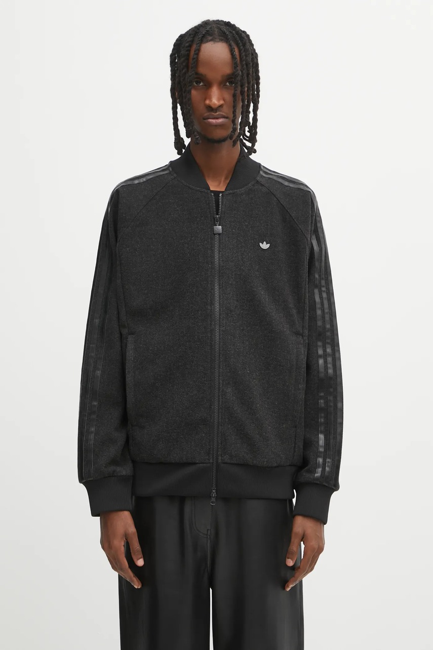 adidas Originals hanorac din amestec de lână Prem Tt