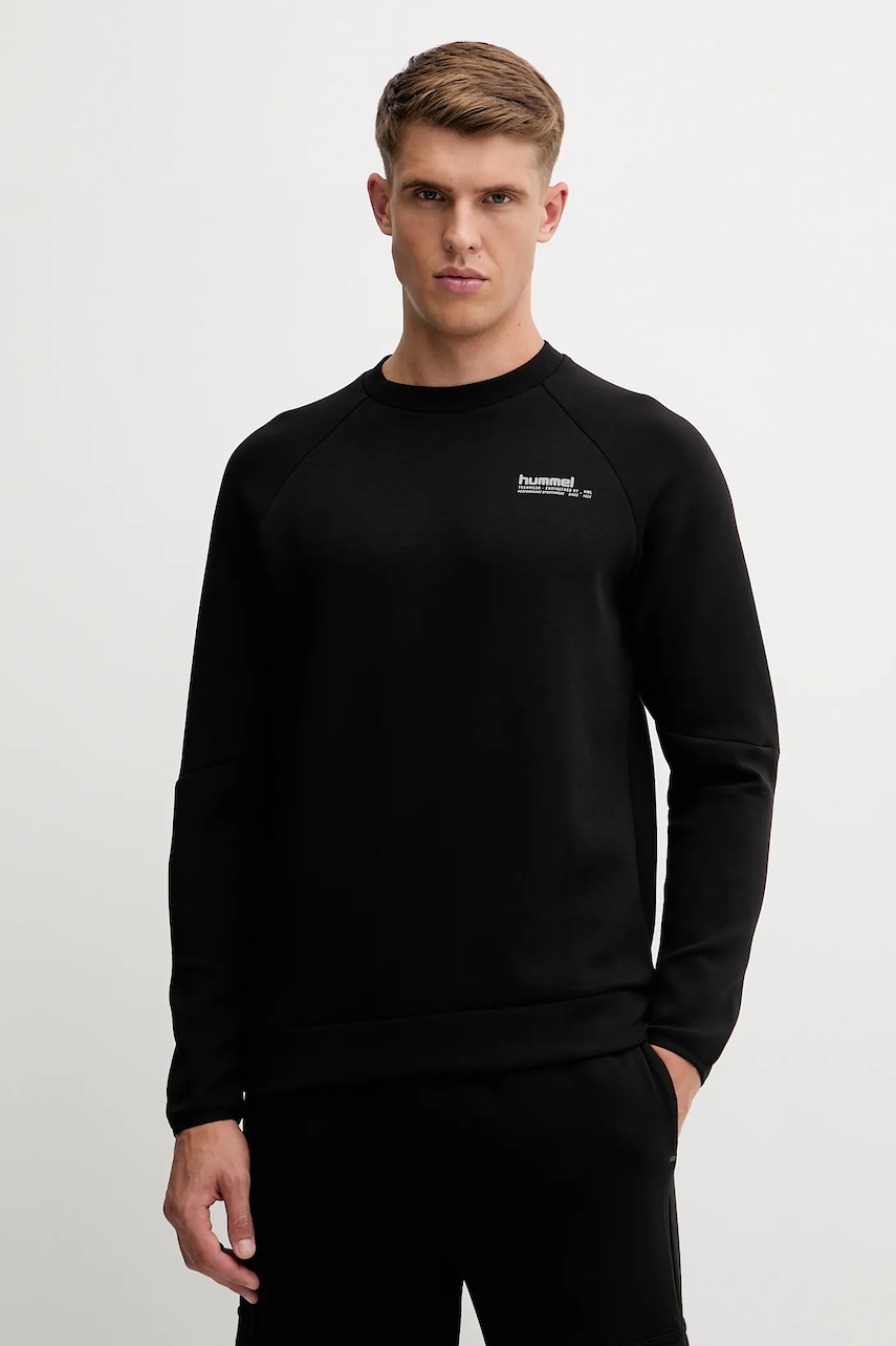 Hummel bluză culoarea negru, cu imprimeu, 225911