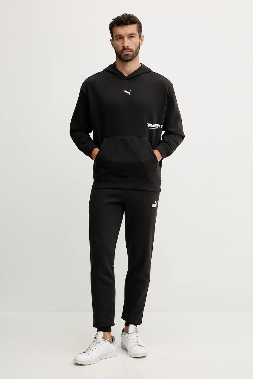 Кофта Puma цвет чёрный с капюшоном узор 527629 Кофта Puma цвет чёрный с капюшоном узор 527629