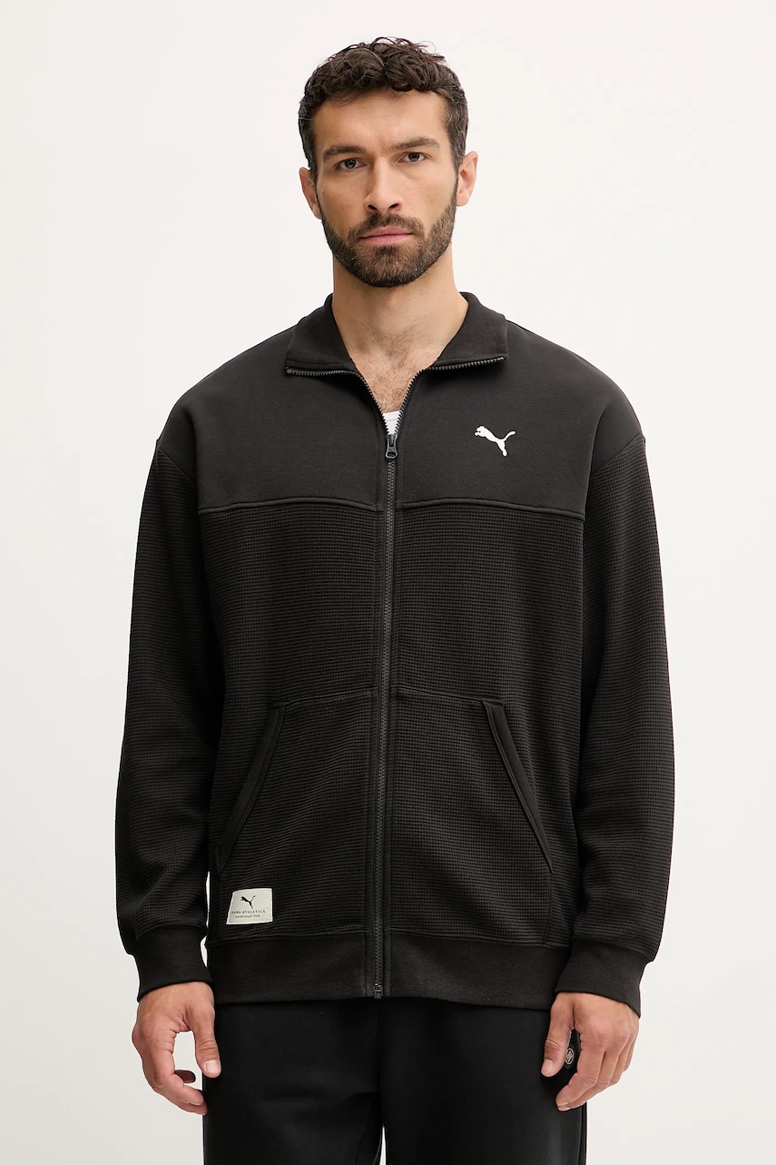 Puma bluză culoarea negru, uni, 688218