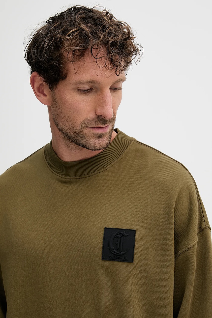 Βαμβακερή μπλούζα Just Cavalli φωτογραφία