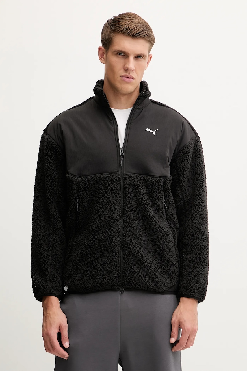 Puma bluză culoarea negru, uni, 632104